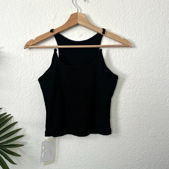 Commense Black Ribbed Tank Top - Picture 2 of 6